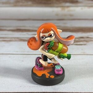 Splatoon Orange Inkling Girl Amiibo Super Smash Bros. Nintendo Switch Wii U 3DS